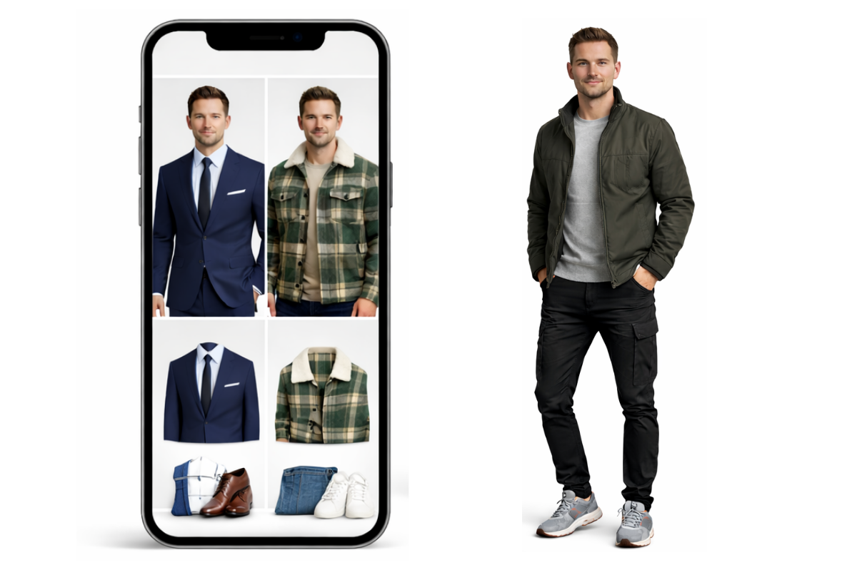 Virtual try-on visualization on customer body model
