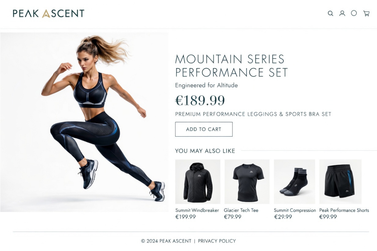 Performance fit sportswear with precision body measurement